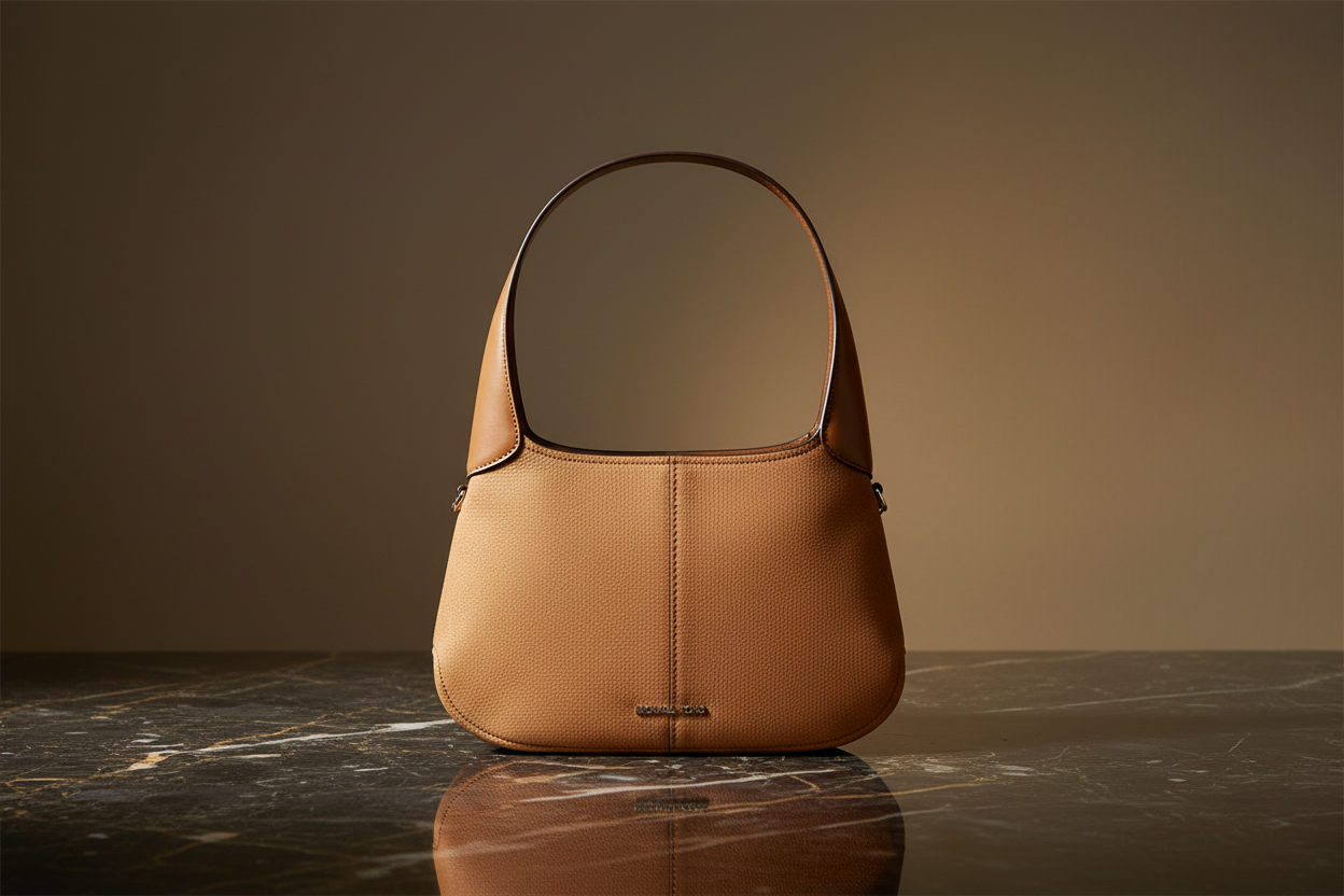 Michael Kors Beige Calf Leather Bos Taurus Shoulder Bag