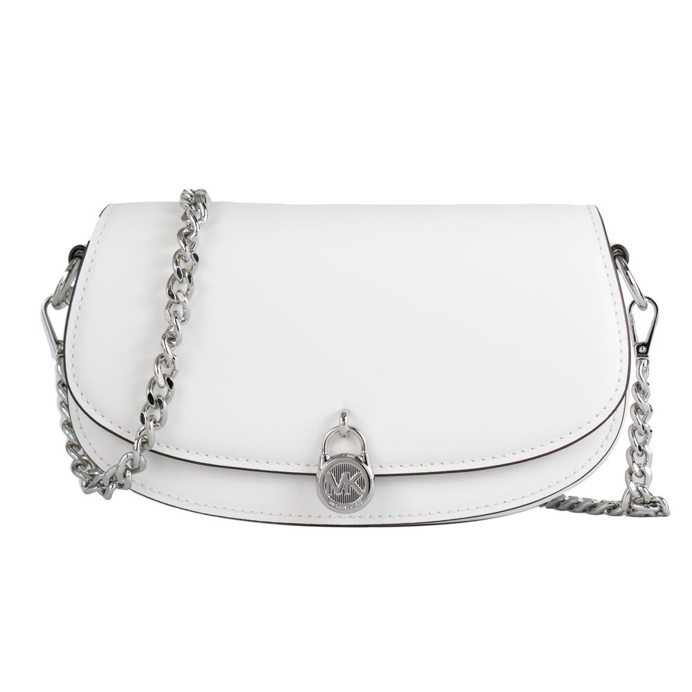 Michael Kors White Leather Shoulder Bag