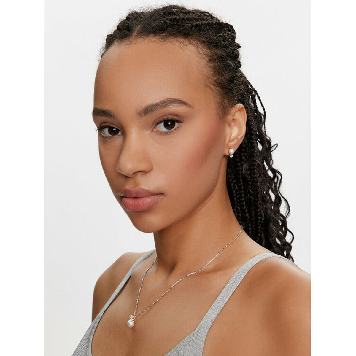 Women's necklace and matching earrings set Swarovski 5689624