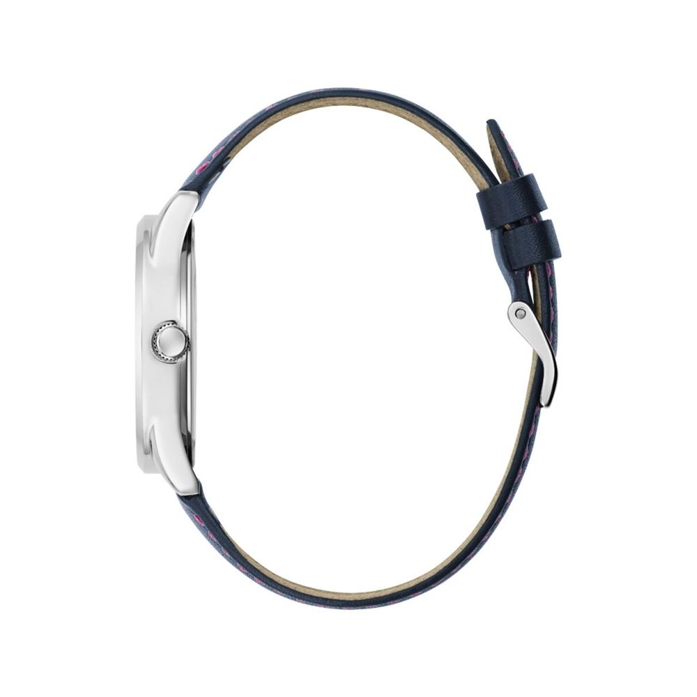 Guess blå läderklocka