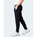 Modré úzké kalhoty z viskózy Armani Exchange