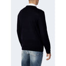 Armani Exchange Blue Wool Sweatshirt