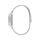 Guess grå digitalklocka i rostfritt stål