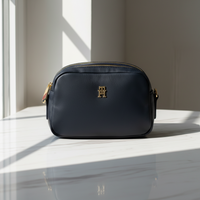 Tommy Hilfiger Blue Polyester Women Handbag