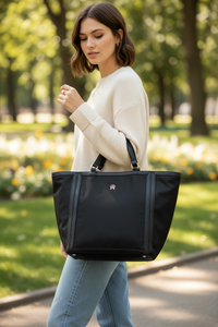 Tommy Hilfiger Black Polyester Women Handbag