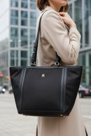 Tommy Hilfiger Black Polyester Women Handbag