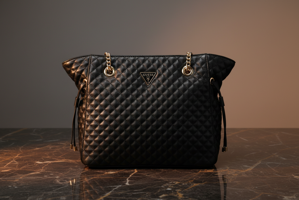 Dámská kabelka Guess Jeans z černého polyuretanu