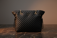 Guess Jeans svart polyuretan damhandväska