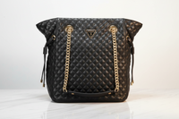 Guess Jeans svart polyuretan damhandväska