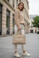 Dámská polyuretanová kabelka Guess Jeans Verde