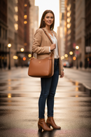 Dámská kabelka Guess Jeans Marrone z poliuretanu