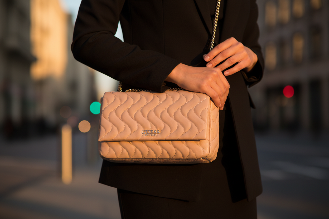 Dámská kabelka přes rameno Guess Jeans Rosa z polyuretanu