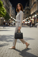 Guess Jeans svart polyeten damhandväska