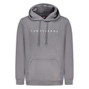 Tommy Hilfiger Grigio Cotton Men Sweatshirt Hooded Embroidery Pocket