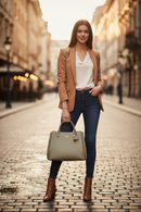 Dámská kabelka Guess Jeans Verde z poliuretanu