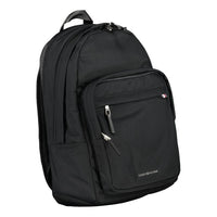 Tommy Hilfiger Black Polyester Men Backpack