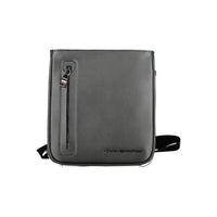 Tommy Hilfiger Black Polyurethane Men's Shoulder Bag