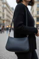 Tommy Hilfiger Blue Polyester Women Shoulder Bag