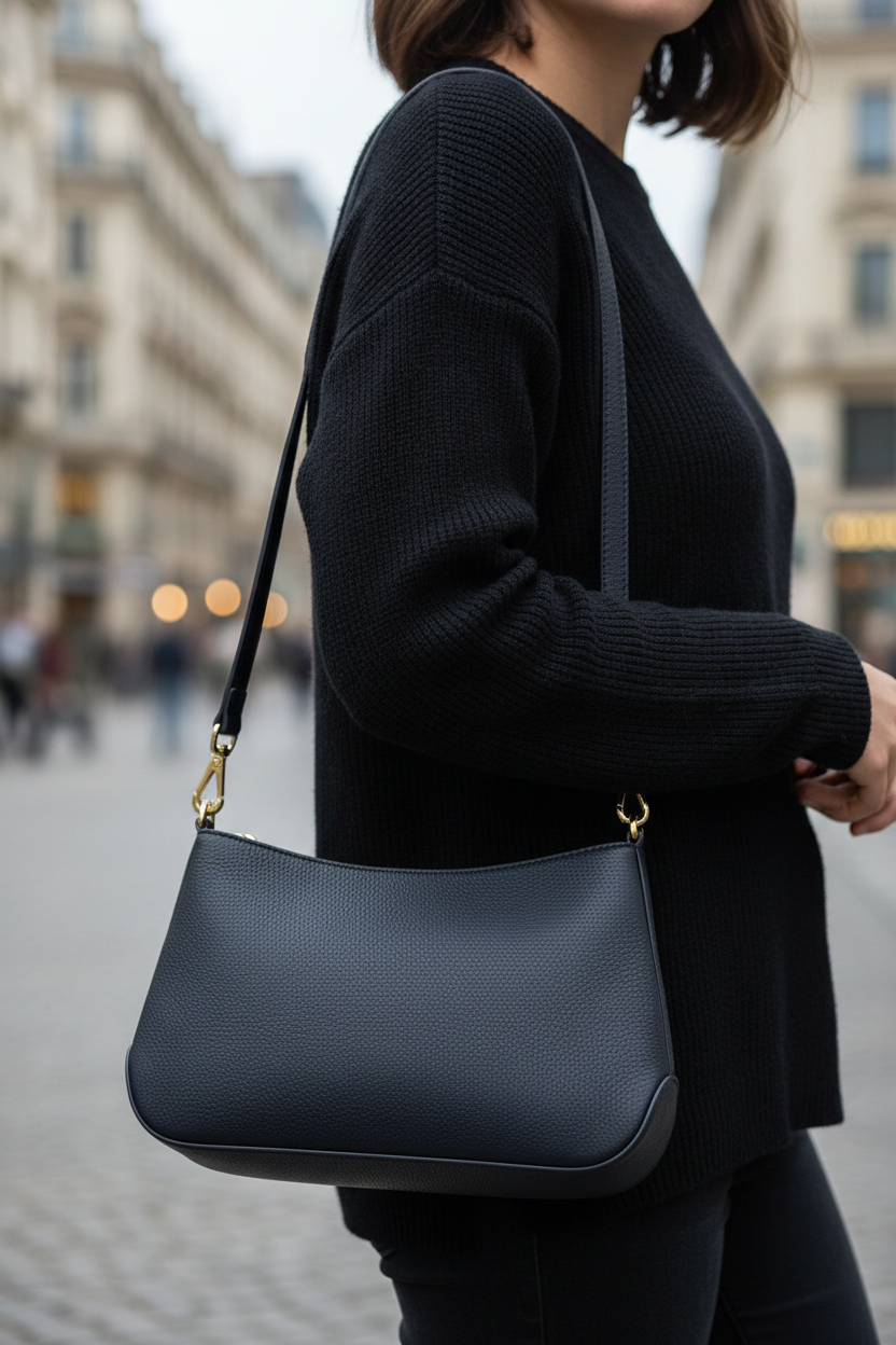 Tommy Hilfiger Blue Polyester Women Shoulder Bag