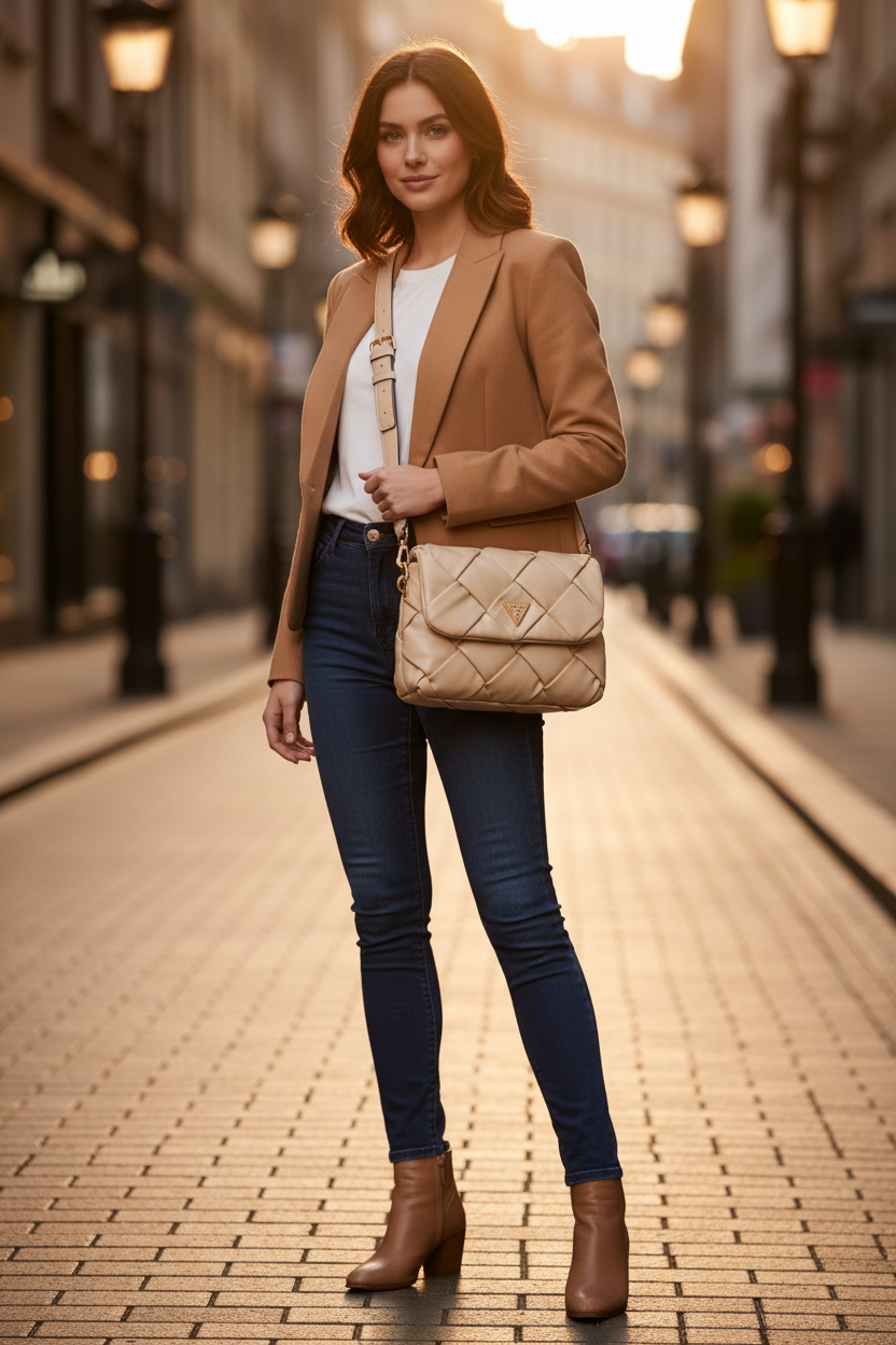 Dámský batoh Guess Jeans Rosa z poliuretanu