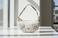 Dámská polyuretanová kabelka přes rameno Guess Jeans Grigio