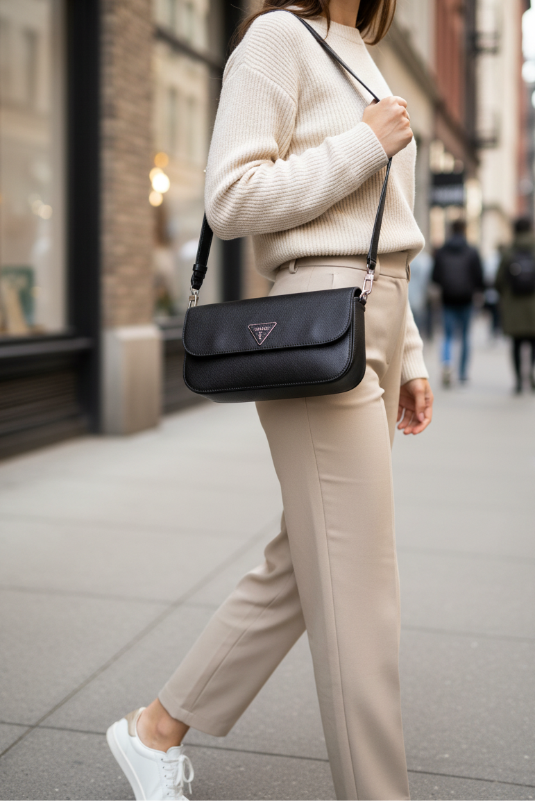 Guess Jeans Nero Damhandväska