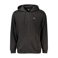 Tommy Hilfiger Black Cotton Men's Hoodie Sweatshirt