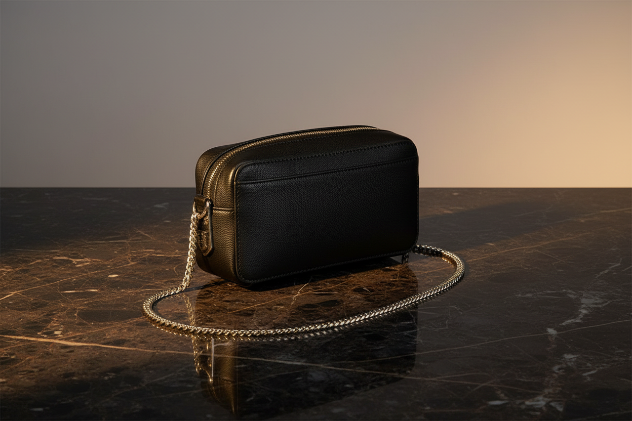 Tommy Hilfiger Black Polyurethane Women Handbag