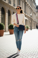 Tommy Hilfiger Blue Polyester Women's Shoulder Bag