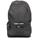 Tommy Hilfiger Black Recycled Polyester Men Backpack