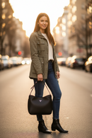 Dámská kabelka Guess Jeans z černého polyuretanu