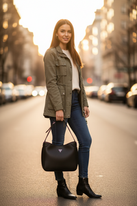 Dámská kabelka Guess Jeans z černého polyuretanu