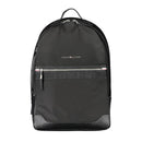 Tommy Hilfiger Black Polyester Men Backpack