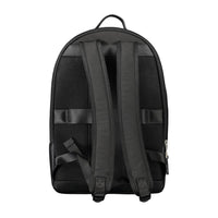 Tommy Hilfiger Black Polyester Men Backpack