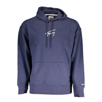 Tommy Hilfiger Blue Cotton Men's Hoodie Sweatshirt