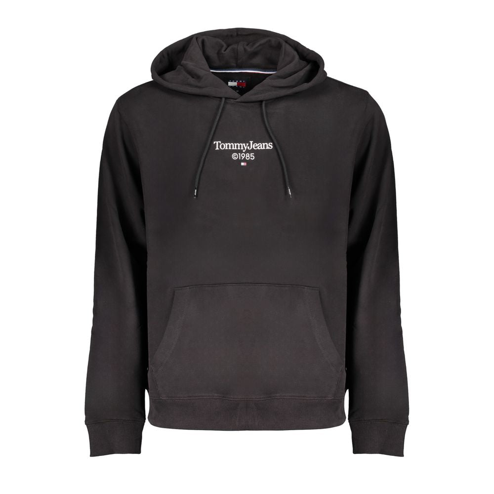 Tommy Hilfiger Black Cotton Men's Sweatshirt Hoodie