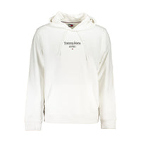 Tommy Hilfiger White Cotton Men's Sweatshirt with Hood