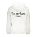 Tommy Hilfiger White Cotton Men's Sweatshirt with Hood