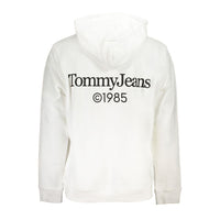 Tommy Hilfiger White Cotton Men's Sweatshirt with Hood