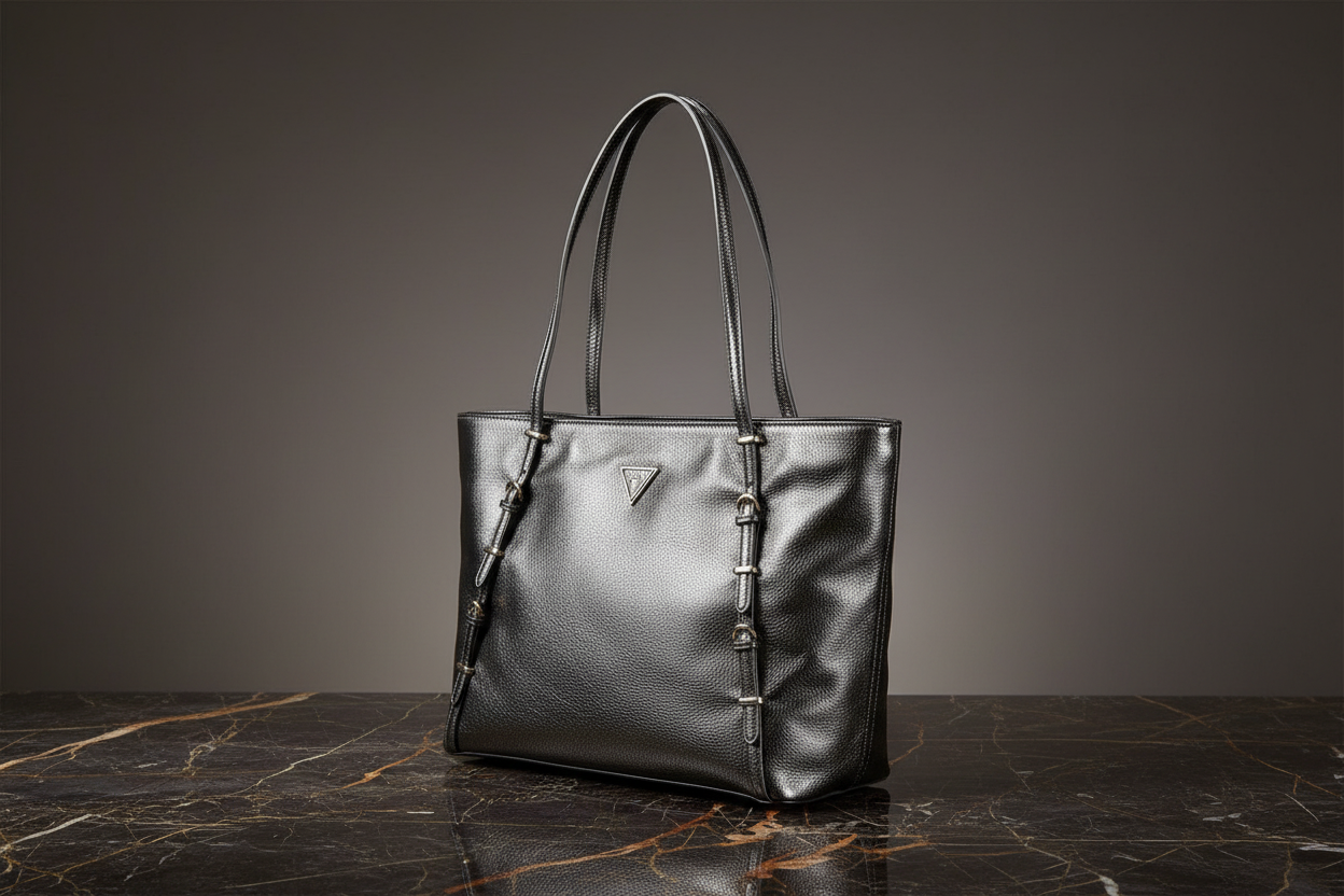 Dámská kabelka Guess Jeans z černého polyuretanu