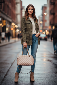 Guess Jeans Beige Damväska