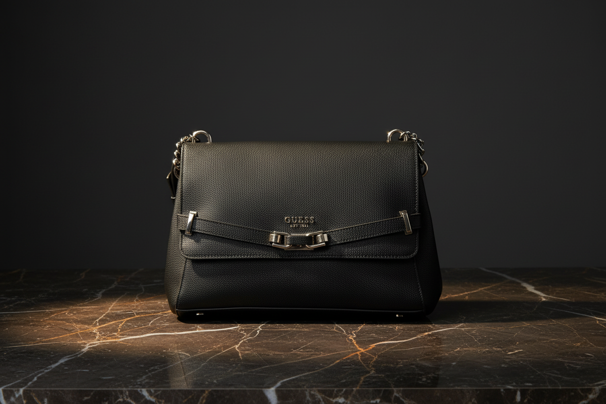 Dámská kabelka Guess Jeans z černého polyuretanu