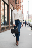 Dámská kabelka Guess Jeans z černého polyethylenu