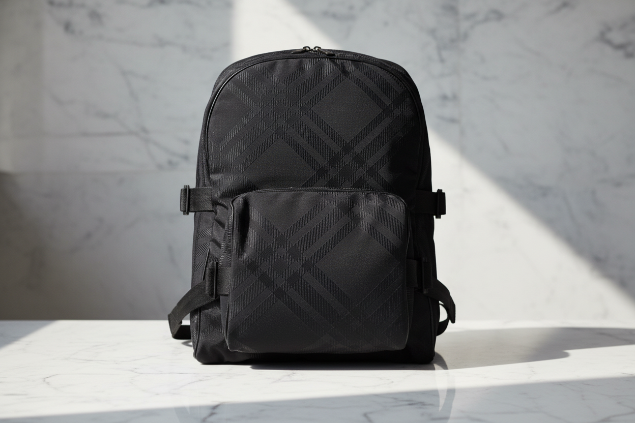 Burberry Black Fabric Backpack