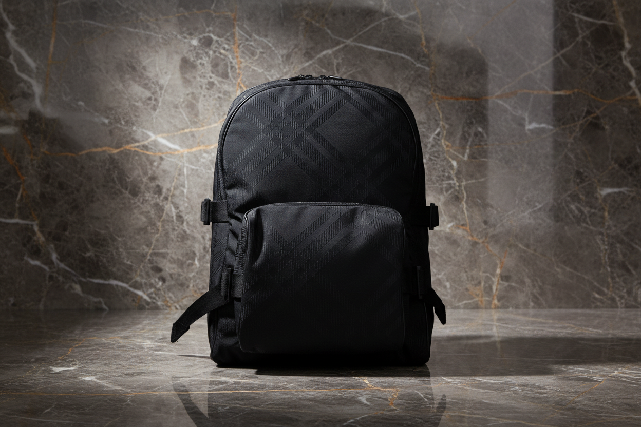 Burberry Black Fabric Backpack