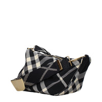 Černá látková crossbody kabelka Burberry