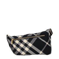 Černá látková crossbody kabelka Burberry