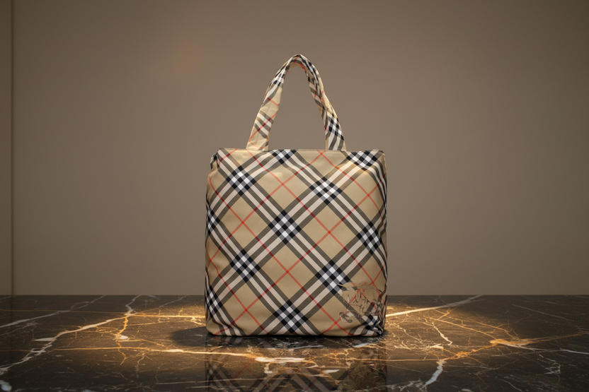 Burberry Beige Fabric Shoulder Bag