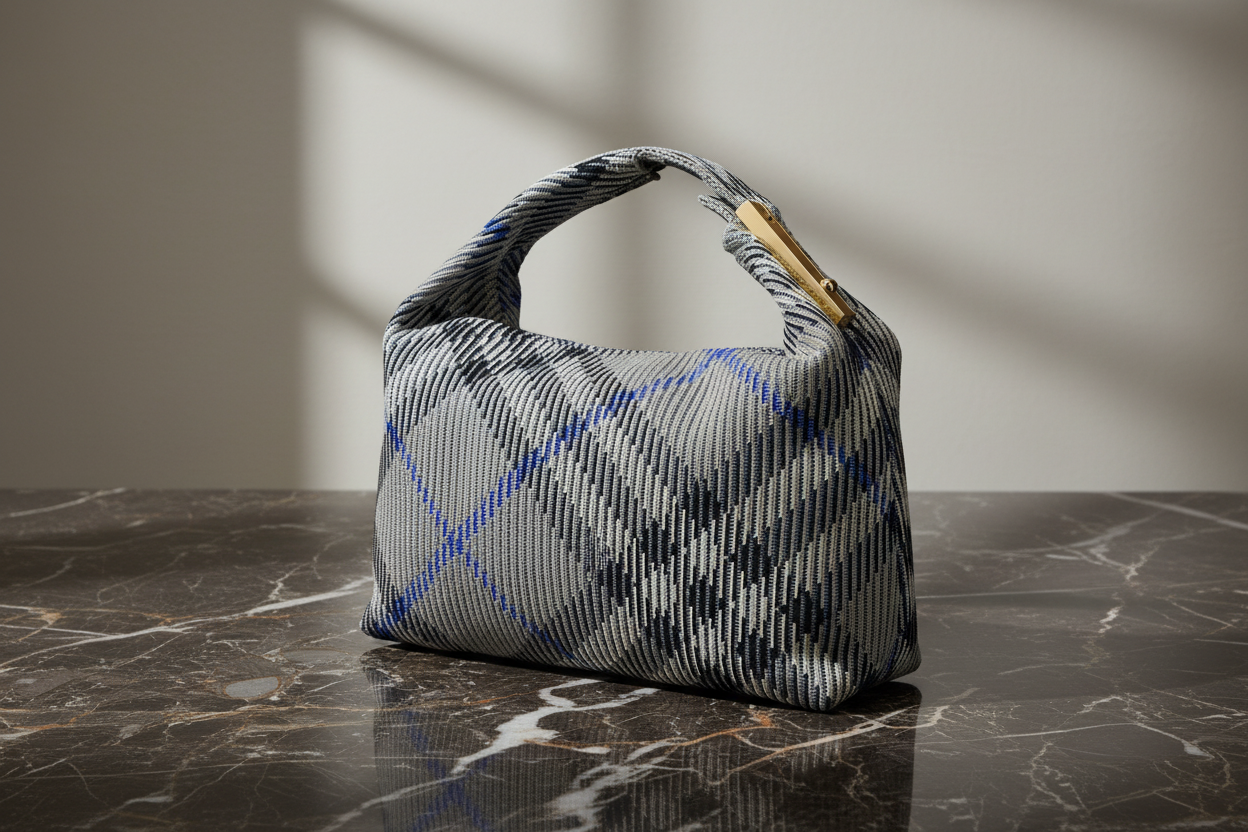 Burberry Grey Polyamide Handbag