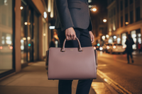 Burberry šedá kožená kabelka